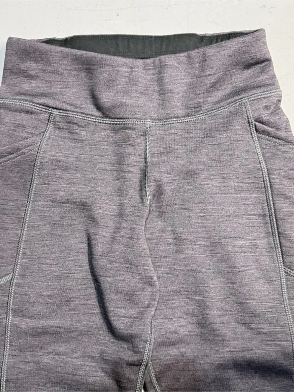 Title Nine Flared Pants Womens Size Small Grey Fleece Lined Comfort Gym